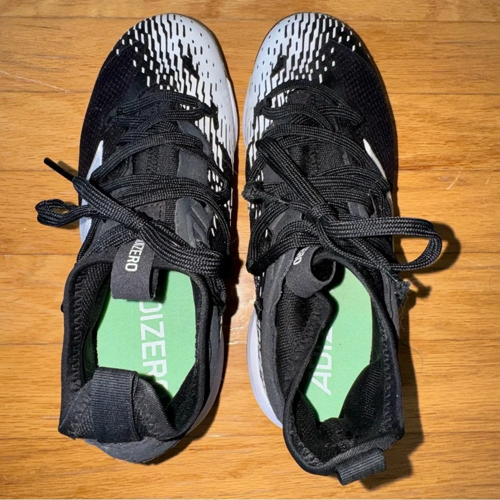 Adidas Adizero Afterburner Black Baseball Cleats Shoes Size 5